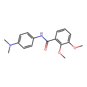 N-[4-(dimethylamino)phenyl]-2,3-dimethoxybenzamide structure