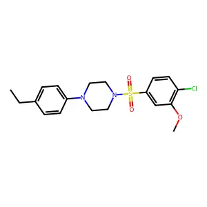 1-(4-Chloro-3-methoxyphenyl)sulfonyl-4-(4-ethylphenyl)piperazine structure