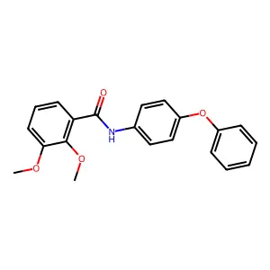 2,3-dimethoxy-N-(4-phenoxyphenyl)benzamide structure