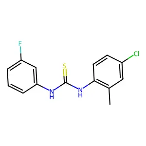 1-(4-Chloro-2-methylphenyl)-3-(3-fluorophenyl)thiourea structure