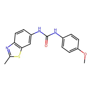 1-(4-Methoxyphenyl)-3-(2-methyl-1,3-benzothiazol-6-yl)urea structure