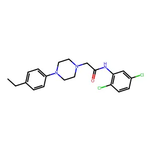 N-(2,5-dichlorophenyl)-2-[4-(4-ethylphenyl)piperazin-1-yl]acetamide structure