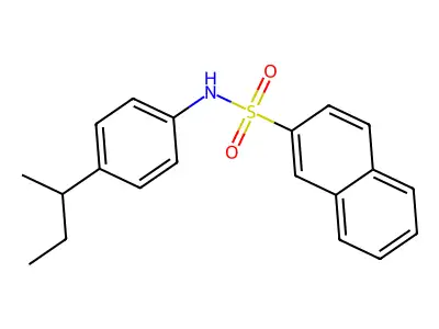 N-(4-butan-2-ylphenyl)naphthalene-2-sulfonamide structure