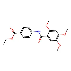 Ethyl 4-[(2,4,5-trimethoxybenzoyl)amino]benzoate structure