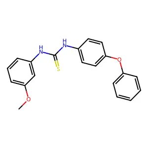 1-(3-Methoxyphenyl)-3-(4-phenoxyphenyl)thiourea structure