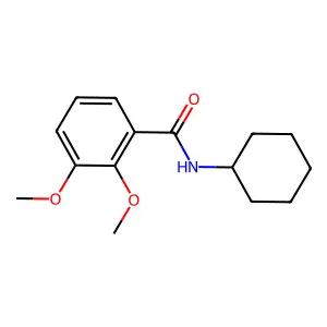 N-cyclohexyl-2,3-dimethoxybenzamide structure
