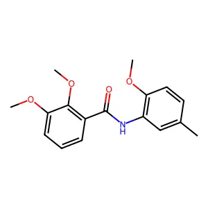 2,3-dimethoxy-N-(2-methoxy-5-methylphenyl)benzamide structure
