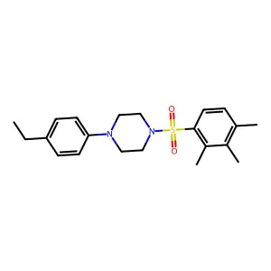 1-(4-Ethylphenyl)-4-(2,3,4-trimethylbenzenesulfonyl)piperazine structure