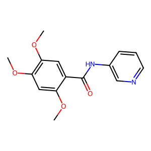 2,4,5-trimethoxy-N-pyridin-3-ylbenzamide structure