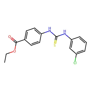 Ethyl 4-{[(3-chlorophenyl)carbamothioyl]amino}benzoate structure