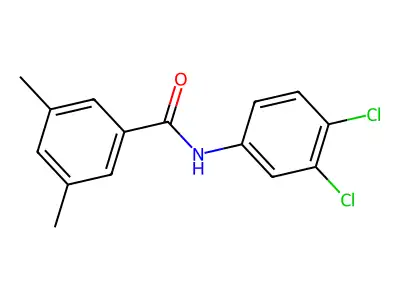 N-(3,4-dichlorophenyl)-3,5-dimethylbenzamide structure