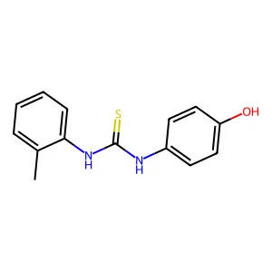 1-(4-Hydroxyphenyl)-3-(2-methylphenyl)thiourea structure