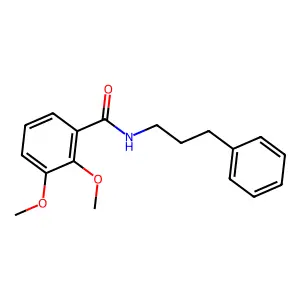 2,3-dimethoxy-N-(3-phenylpropyl)benzamide structure