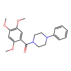 (4-Phenylpiperazin-1-yl)-(2,4,5-trimethoxyphenyl)methanone structure