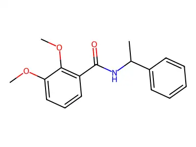 2,3-dimethoxy-N-(1-phenylethyl)benzamide structure
