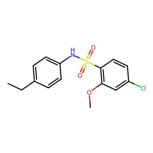 4-chloro-N-(4-ethylphenyl)-2-methoxybenzenesulfonamide structure