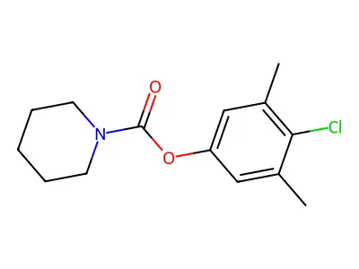 4-Chloro-3,5-dimethylphenyl 1-piperidinecarboxylate structure