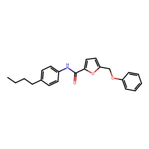 N-(4-butylphenyl)-5-(phenoxymethyl)furan-2-carboxamide structure