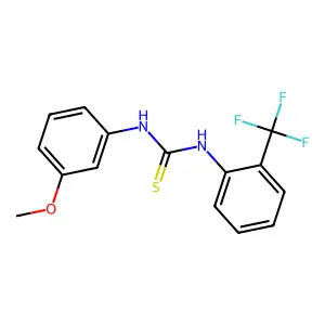1-(3-Methoxyphenyl)-3-[2-(trifluoromethyl)phenyl]thiourea structure