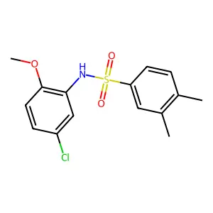 [(3,4-Dimethylphenyl)sulfonyl](5-chloro-2-methoxyphenyl)amine structure