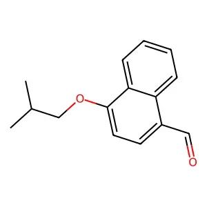 4-(2-Methylpropoxy)naphthalene-1-carbaldehyde structure