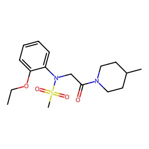 N-(2-Ethoxyphenyl)-N-(2-(4-methylpiperidin-1-yl)-2-oxoethyl)methanesulfonamide structure