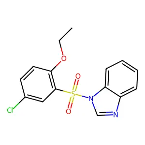 1-(5-Chloro-2-ethoxyphenyl)sulfonylbenzimidazole structure