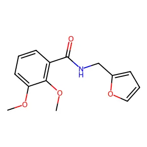 N-(furan-2-ylmethyl)-2,3-dimethoxybenzamide structure