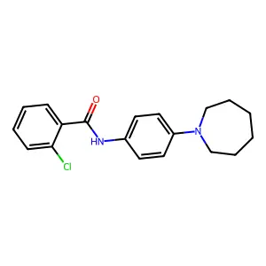N-[4-(azepan-1-yl)phenyl]-2-chlorobenzamide structure