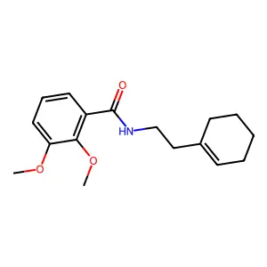 N-[2-(cyclohexen-1-yl)ethyl]-2,3-dimethoxybenzamide structure