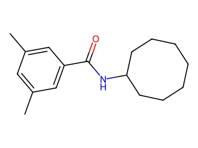 N-cyclooctyl-3,5-dimethylbenzamide structure