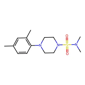 4-(2,4-dimethylphenyl)-N,N-dimethylpiperazine-1-sulfonamide structure