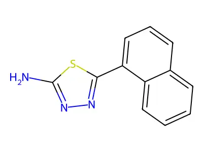 5-(Naphthalen-1-yl)-1,3,4-thiadiazol-2-amine structure