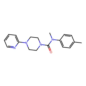 N-methyl-N-(4-methylphenyl)-4-(pyridin-2-yl)piperazine-1-carboxamide structure