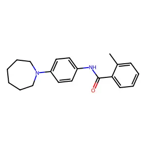N-[4-(azepan-1-yl)phenyl]-2-methylbenzamide structure