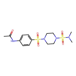 N-(4-{[4-(dimethylsulfamoyl)piperazin-1-yl]sulfonyl}phenyl)acetamide structure