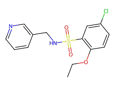 5-chloro-2-ethoxy-N-(3-pyridinylmethyl)benzenesulfonamide structure