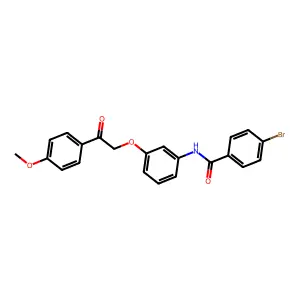 4-bromo-N-[3-[2-(4-methoxyphenyl)-2-oxoethoxy]phenyl]benzamide structure