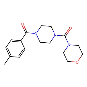 (4-(4-Methylbenzoyl)piperazin-1-yl)(morpholino)methanone structure