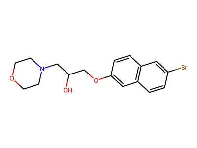 1-(6-Bromo-naphthalen-2-yloxy)-3-morpholin-4-yl-propan-2-ol structure