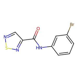 N-(3-溴苯基)-1,2,5-噻二唑-3-甲酰胺 structure
