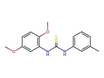 1-(2,5-Dimethoxyphenyl)-3-(3-methylphenyl)thiourea structure