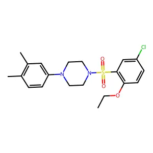 1-(5-Chloro-2-ethoxybenzenesulfonyl)-4-(3,4-dimethylphenyl)piperazine structure