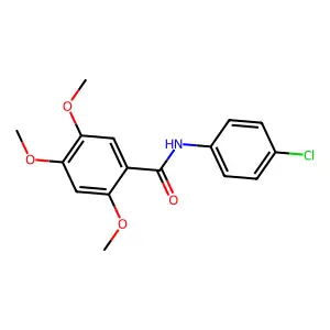 N-(4-氯苯基)-2,4,5-三甲氧基苯甲酰胺 structure