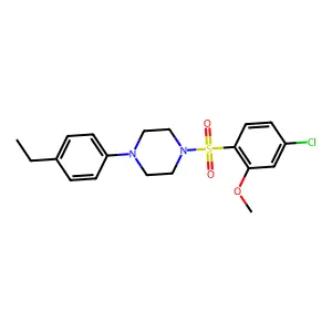 1-(4-Chloro-2-methoxyphenyl)sulfonyl-4-(4-ethylphenyl)piperazine structure