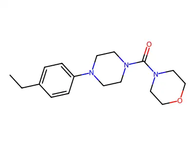 4-(4-Ethylphenyl)piperazinyl morpholin-4-yl ketone structure