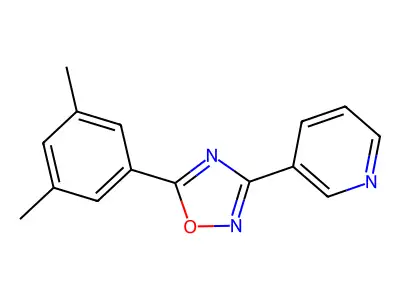 5-(3,5-Dimethylphenyl)-3-pyridin-3-yl-1,2,4-oxadiazole structure