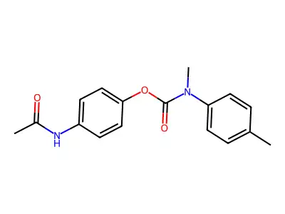 4-(Acetylamino)phenyl methyl(4-methylphenyl)carbamate structure