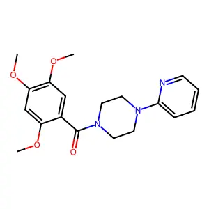 (4-Pyridin-2-yl-piperazin-1-yl)-(2,4,5-trimethoxy-phenyl)-methanone structure
