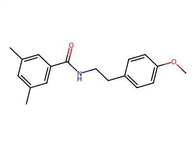 N-[2-(4-methoxyphenyl)ethyl]-3,5-dimethylbenzamide structure